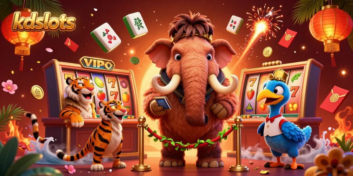 Experience the thrill of kdslots with a vibrant 3D casino scene featuring a unique bouncer and dynamic game elements.