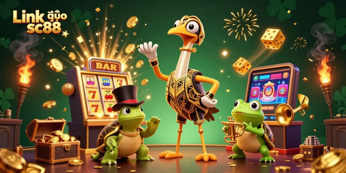 Engage in thrilling slots at Link vào sc88 with vibrant 3D characters and dynamic casino elements.