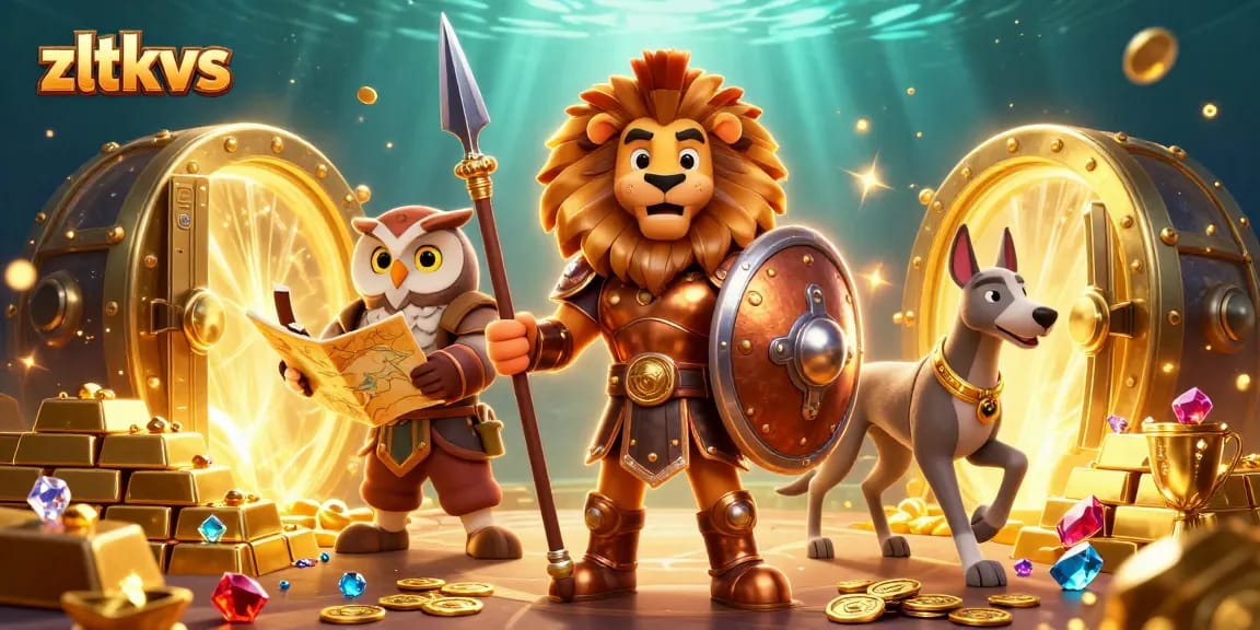 Experience thrilling gaming action with zltkvs at the vibrant casino illustration featuring dynamic characters.