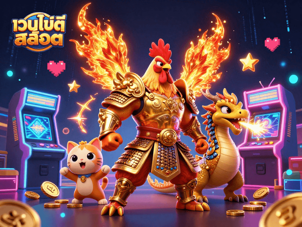 สนุกไปกับเว็บไซต์สล็อต ที่รวมภาพการต่อสู้ของนกและมังกรในโลกคาสิโนออนไลน์