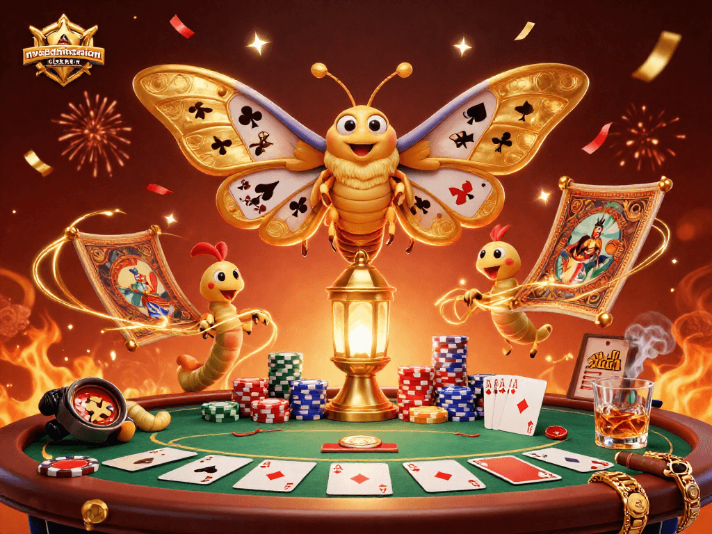 Experience excitement with nvsadmissionclasssix showcasing a magical casino scene filled with vibrant poker elements.