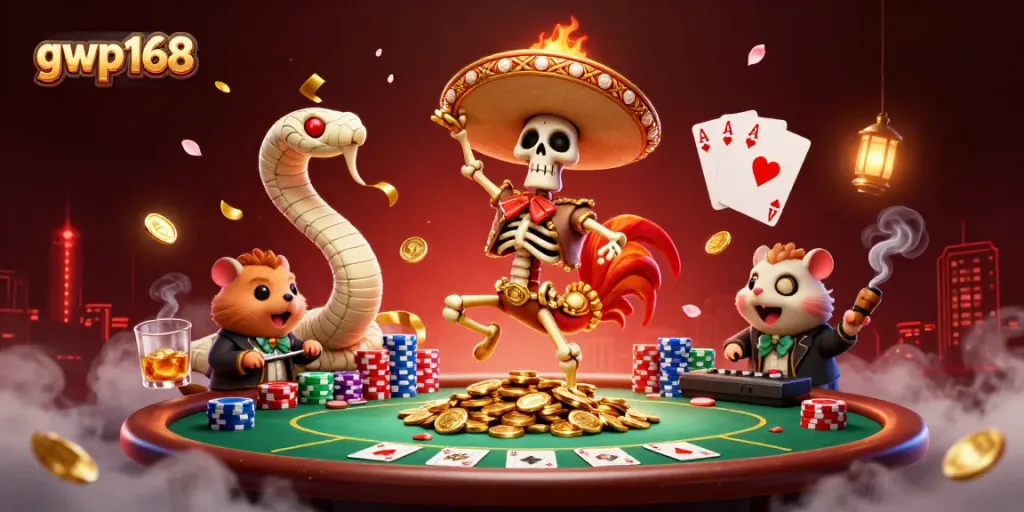 Menangkan permainan di gwp168 dengan suasana casino yang penuh keceriaan dan karakter unik