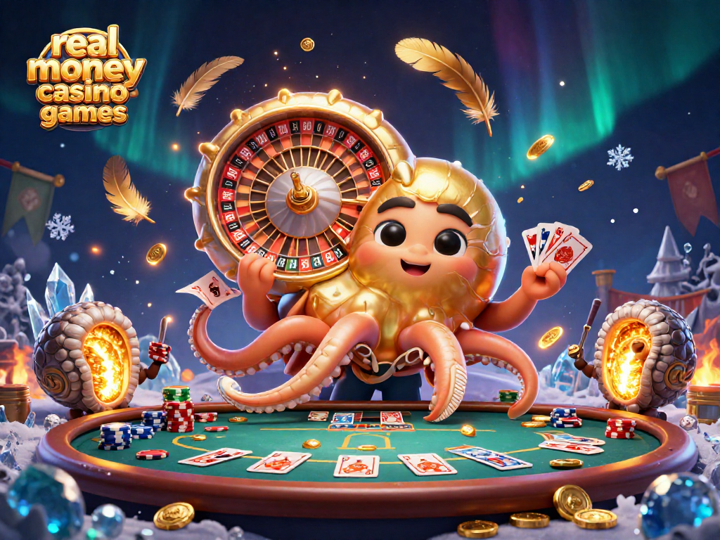 Engage with real money casino games as the ancient nautilus spins the roulette wheel amidst glowing treasures.