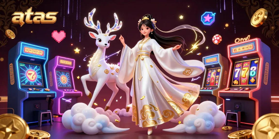 Experience exciting game opportunities at ATAS Casino with vibrant scenes and captivating characters.