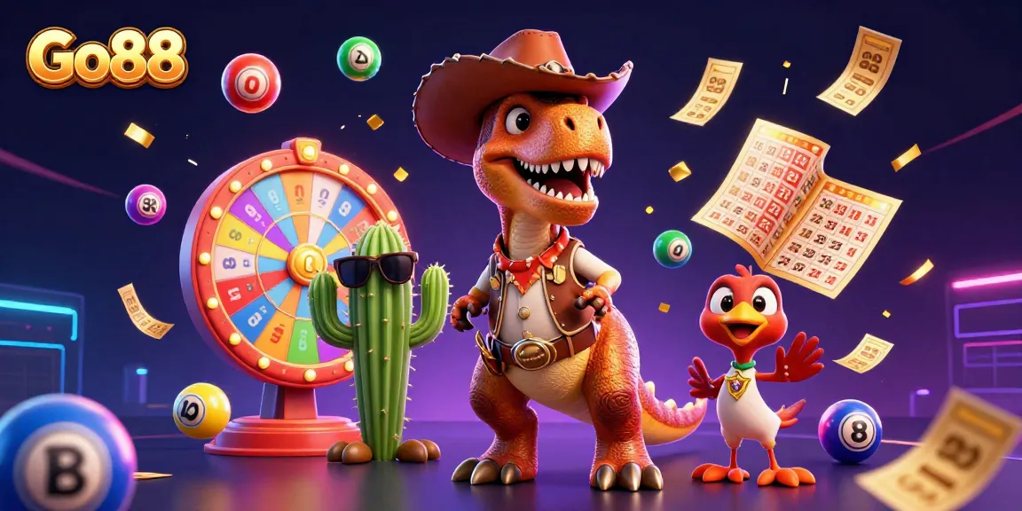 Engage in thrilling gameplay at Go88 with vibrant scenes from the online casino.