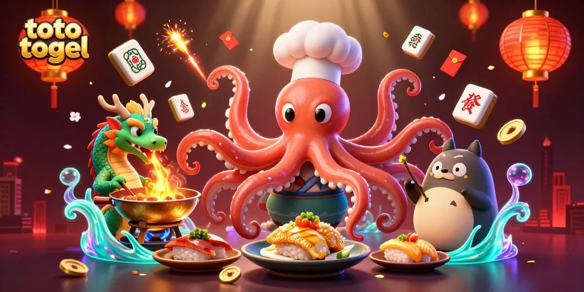 Vibrant 3D illustration capturing the excitement of toto togel, showcasing enjoying gameplay with dynamic elements.