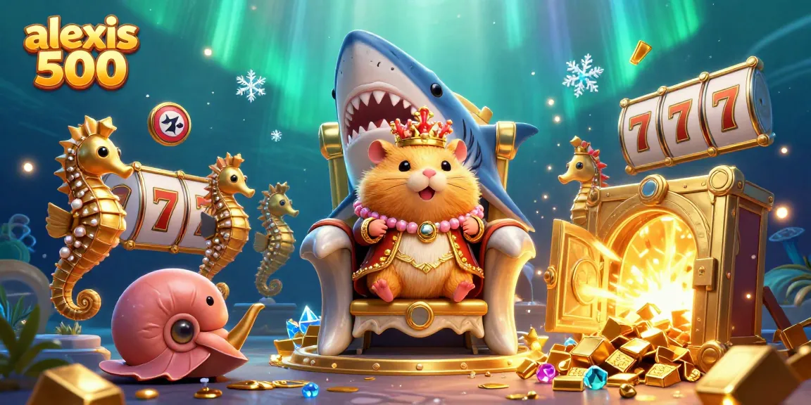 Engage in exciting gameplay with the alexis 500 slot experience, featuring a vibrant royal scene and shiny treasures.