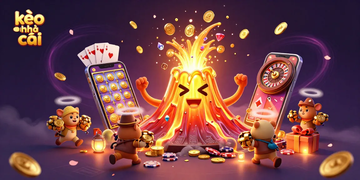 Experience thrilling wins with kèo nhà cái showcasing vibrant casino elements and golden treasures.