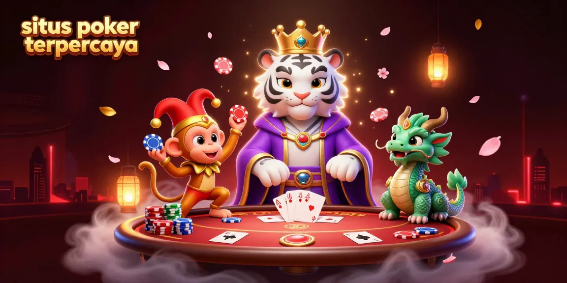 Engage with the vibrant world of situs poker terpercaya, showcasing dynamic poker gameplay and vivid character animation.