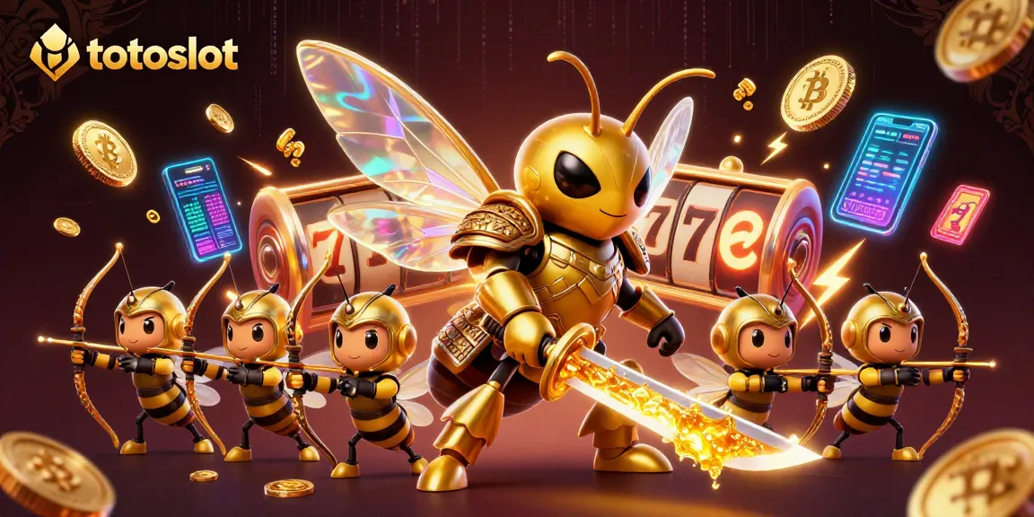 Play slots on totoslot with a dynamic scene of 3D cartoon characters and casino elements.