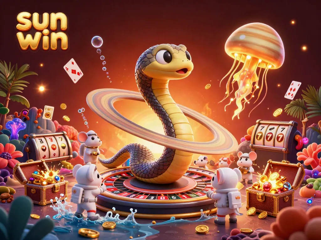 Experience thrilling bets with the sun win cosmic casino featuring tiny astronauts and a golden jellyfish.