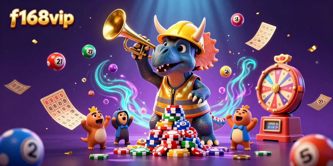Experience live gaming excitement at f168vip with this vibrant and dynamic casino illustration.