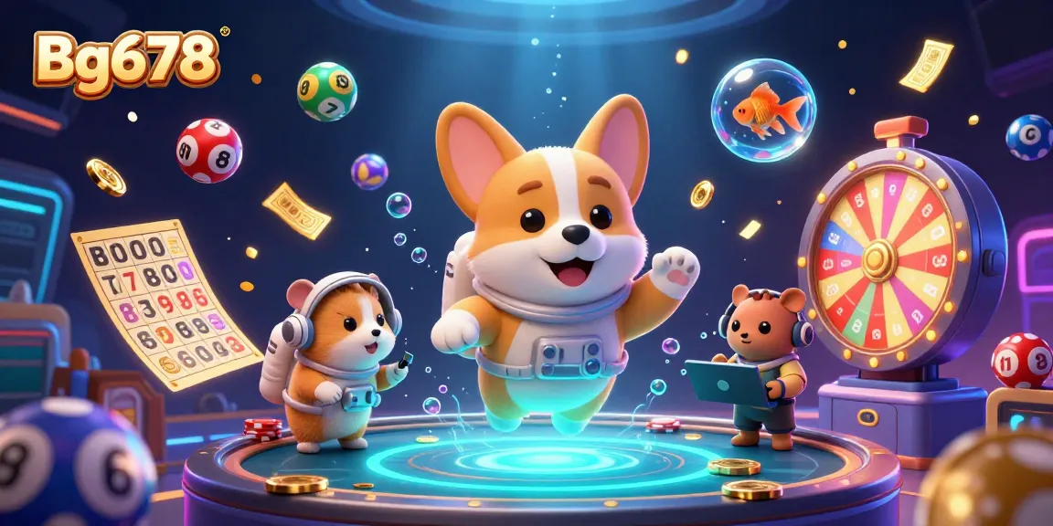 Experience fun with Bg678 as the astronaut corgi navigates a thrilling space casino adventure!