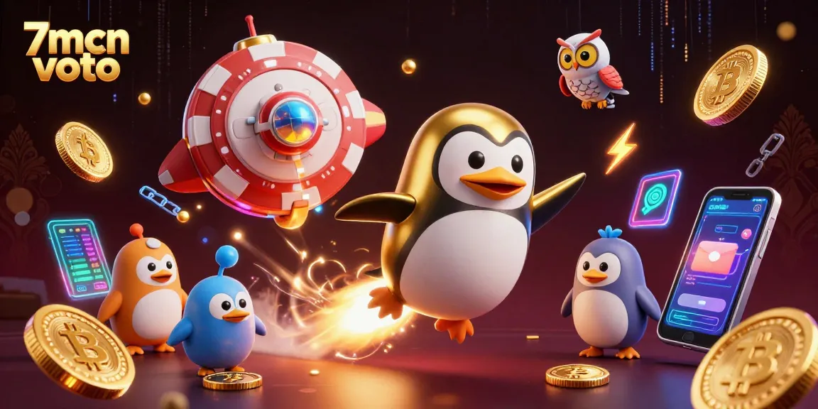 Engage with 7mcn voto through a vibrant cosmic casino experience featuring golden coins.