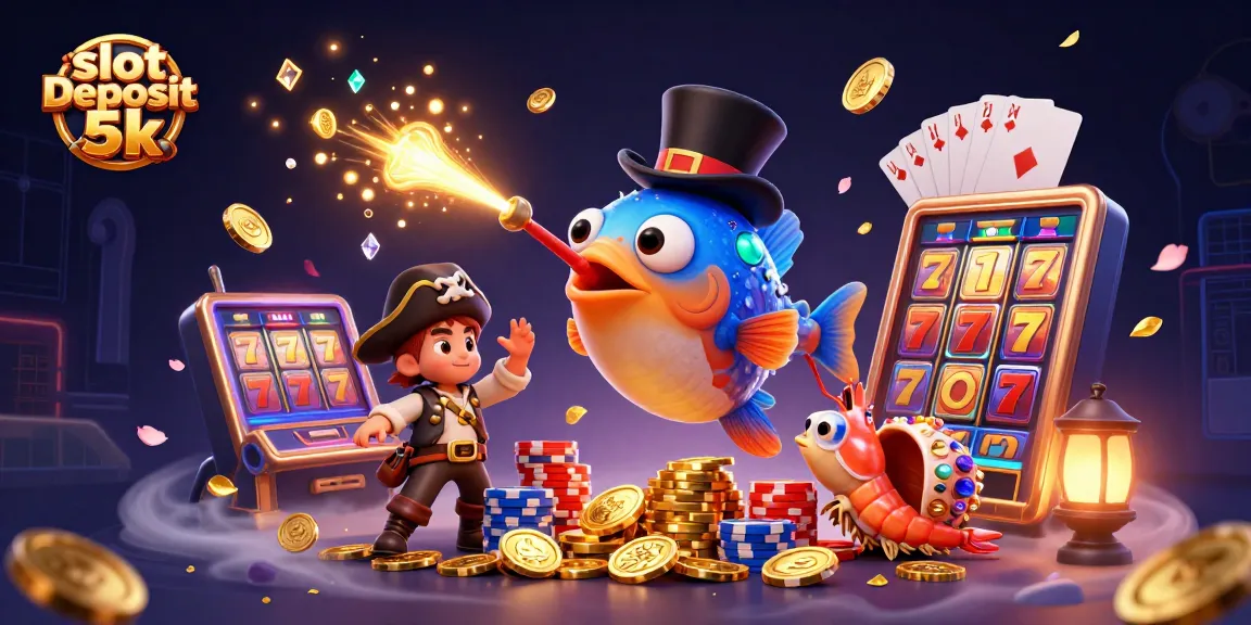 Spin the reels in style with slot deposit 5k, featuring vibrant casino characters and stunning visuals!