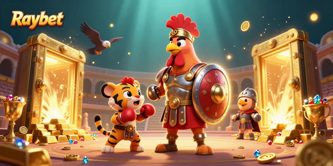 Experience the exhilarating world of Raybet with a dynamic illustration showcasing gaming excitement and action.