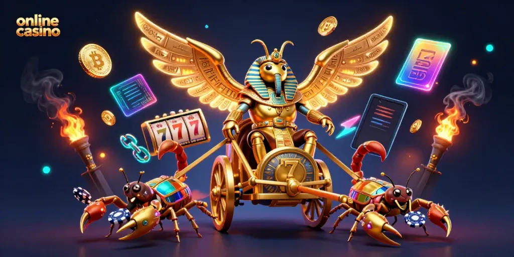 Experience action at an online casino with fascinating characters and slot games!