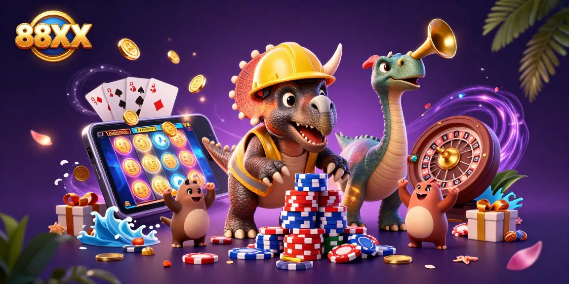 Experience thrilling gaming with 88XX while enjoying vibrant casino action and dynamic characters.