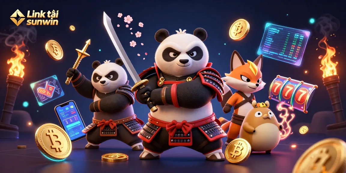 Engage with Link tải sunwin and discover vibrant gaming, featuring samurai panda and ninja fox.