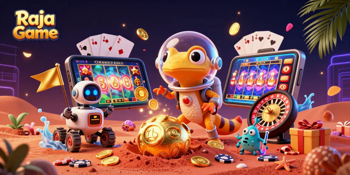 Engage in thrilling experiences with Raja Game as a Martian gecko uncovers a hidden casino treasure.