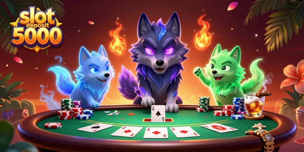 Immerse yourself in the thrilling world of slot deposit 5000 with vibrant casino scenes and engaging gameplay.