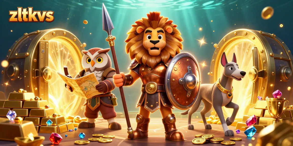 Experience thrilling gaming action with zltkvs at the vibrant casino illustration featuring dynamic characters.