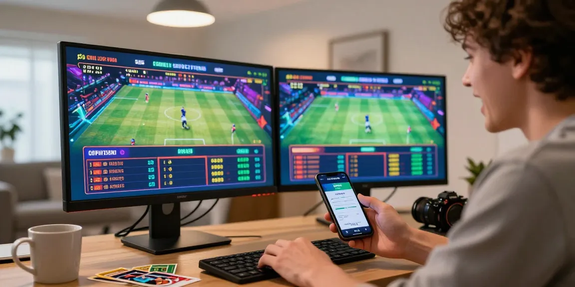 Pengguna terjun4d memasang taruhan di sportsbook online dengan suasana penuh semangat.