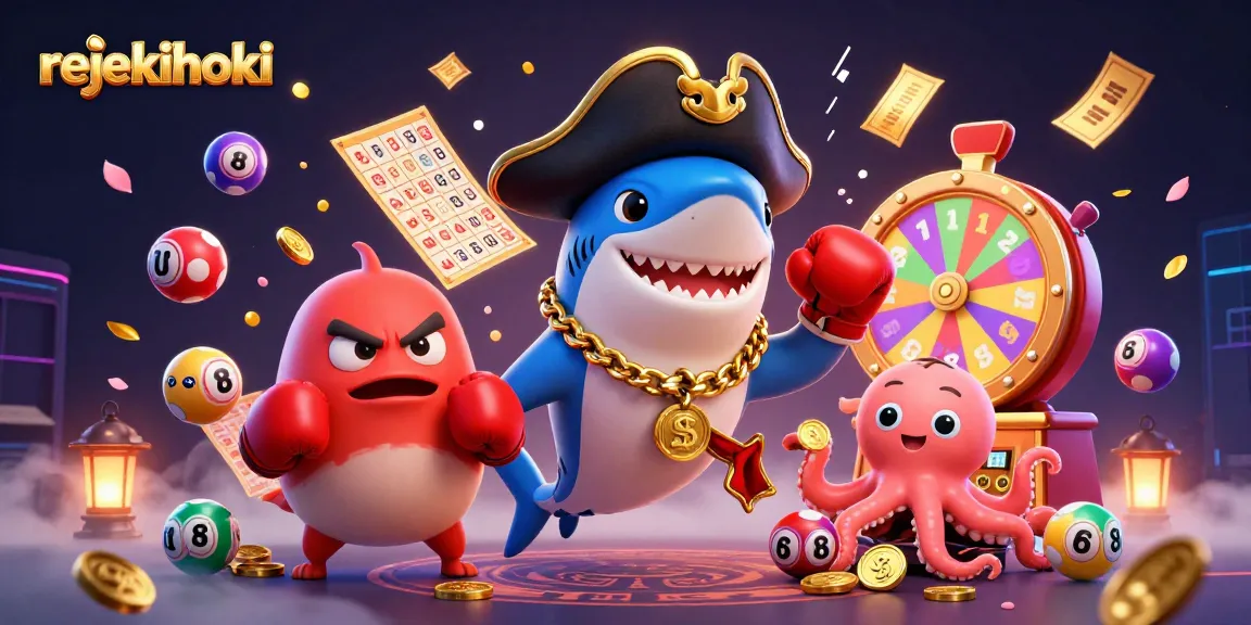 Engage in winning strategies with rejekihoki's vibrant scene of gambling and excitement featuring dynamic elements.