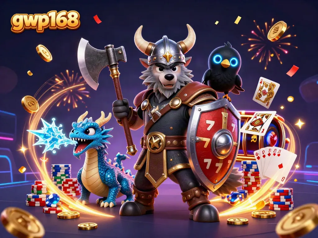 GWP168 memberikan pengalaman bermain slot seru dengan karakter pahlawan Viking dan naga, penuh keberuntungan.