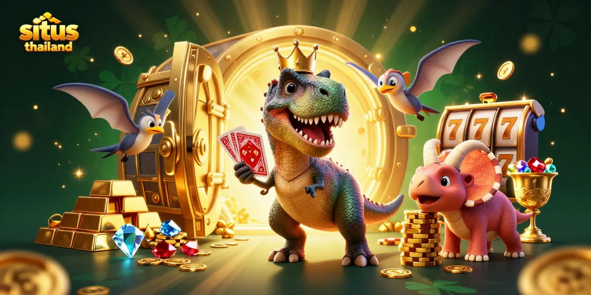 Experience situs thailand with engaging characters, dynamic slots, and visually stunning gold treasure elements.