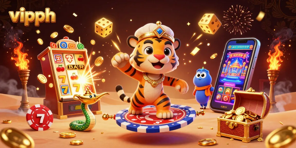 Experience thrilling jackpots with vipph's immersive gaming—featuring vibrant slot machines and enchanting characters.