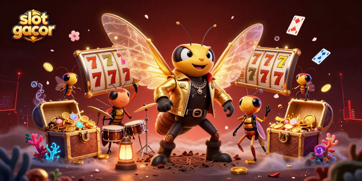 Experience the thrill of slot gacor with vibrant characters, rewards, and dynamic game elements in a 3D illustration.