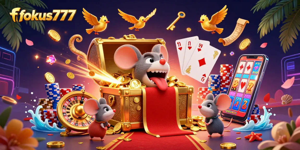 Play games at fokus777 with an enchanting treasure chest and dazzling casino elements ensuring exciting wins.