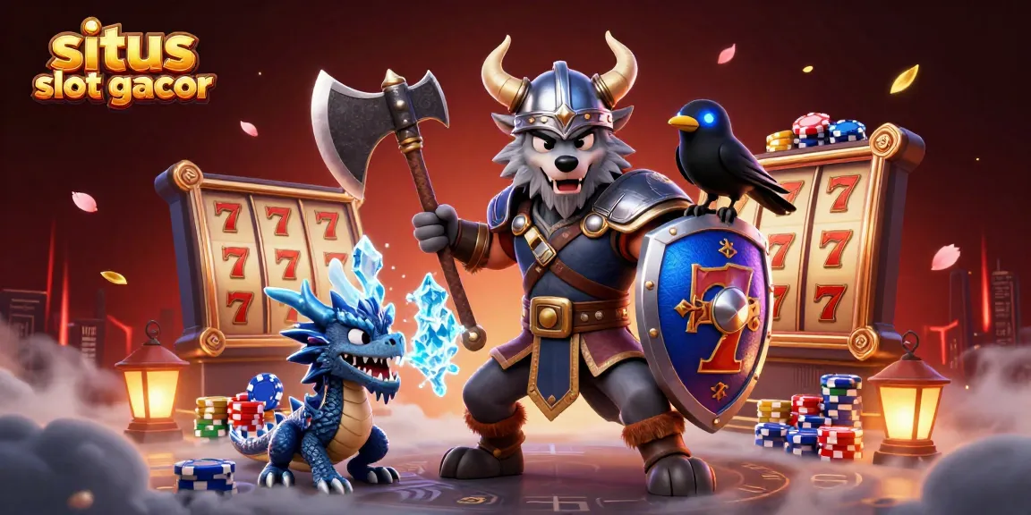 Engage in exciting gameplay at situs slot gacor with dynamic slot reels and vibrant characters.