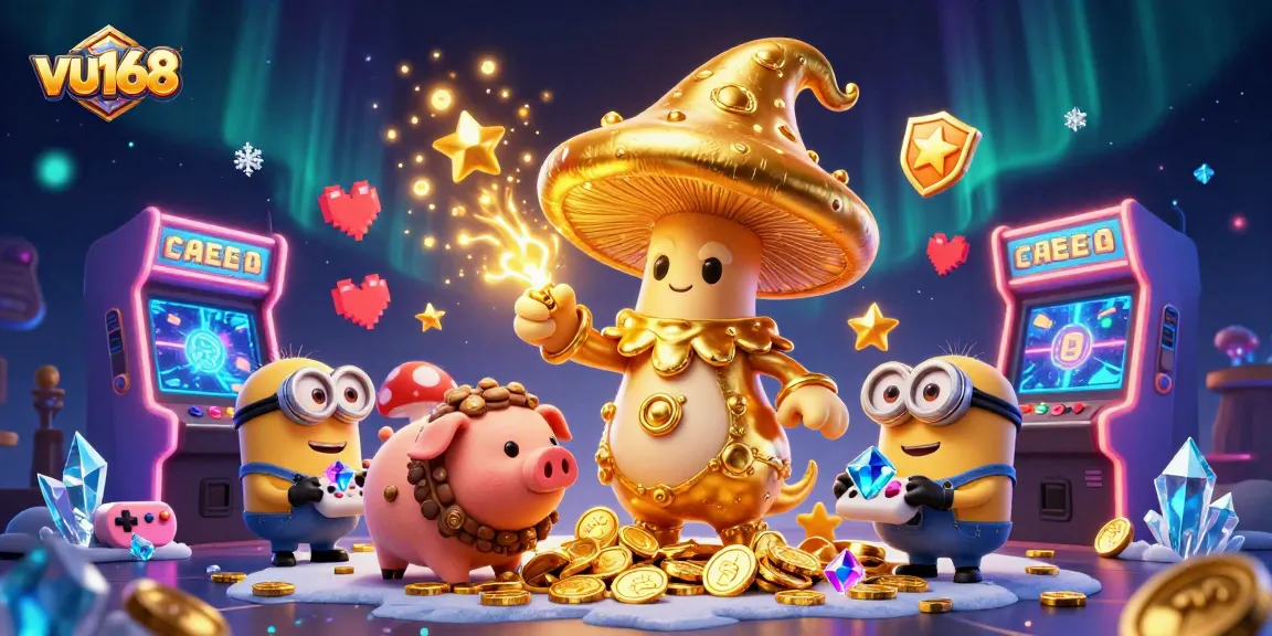 Excite your gameplay with vu168's vibrant casino adventure featuring enchanted characters and gold treasures.