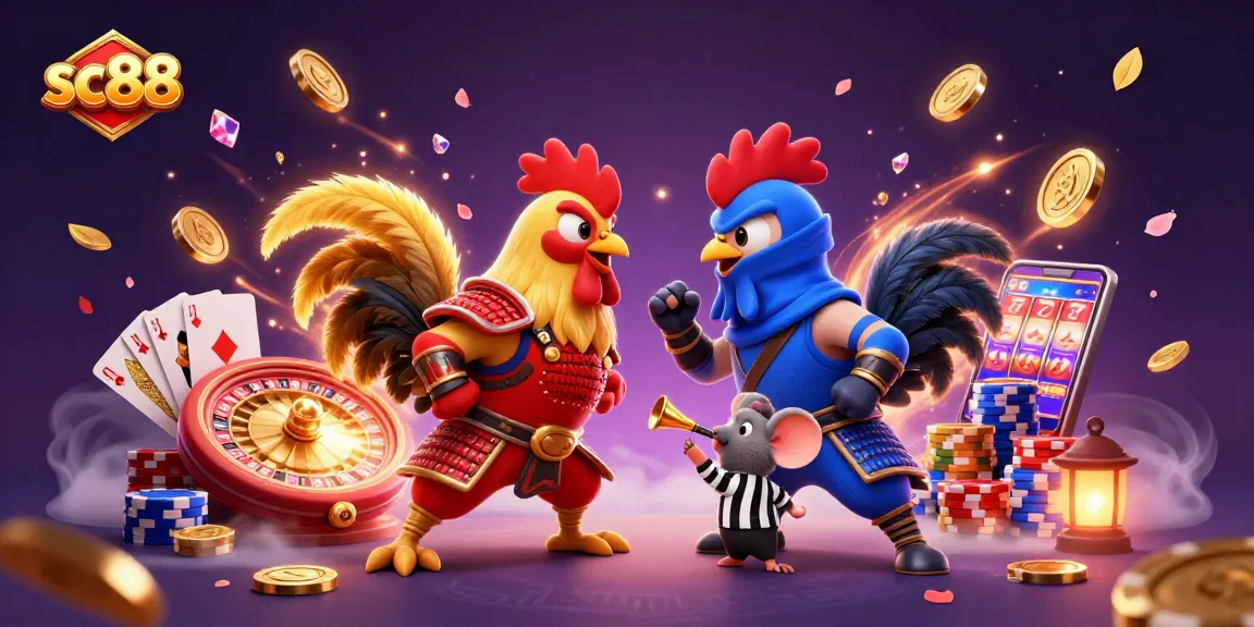 Experience fruitless standoffs with SC88's thrilling cockfighting casino environment.