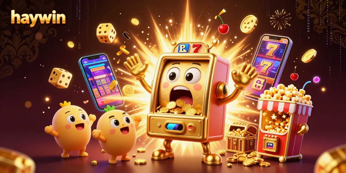 Experience thrilling wins with Haywin's exciting jackpot slot machines bursting coins and prizes.