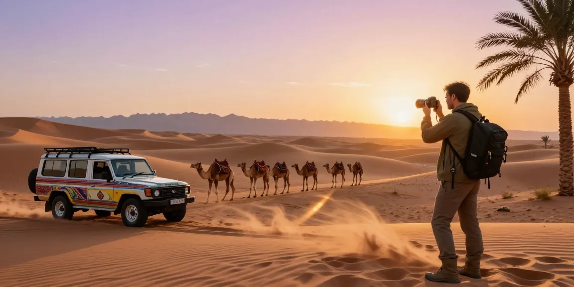 Experience the thrill of slot gacor adventures during desert safaris at sunset.