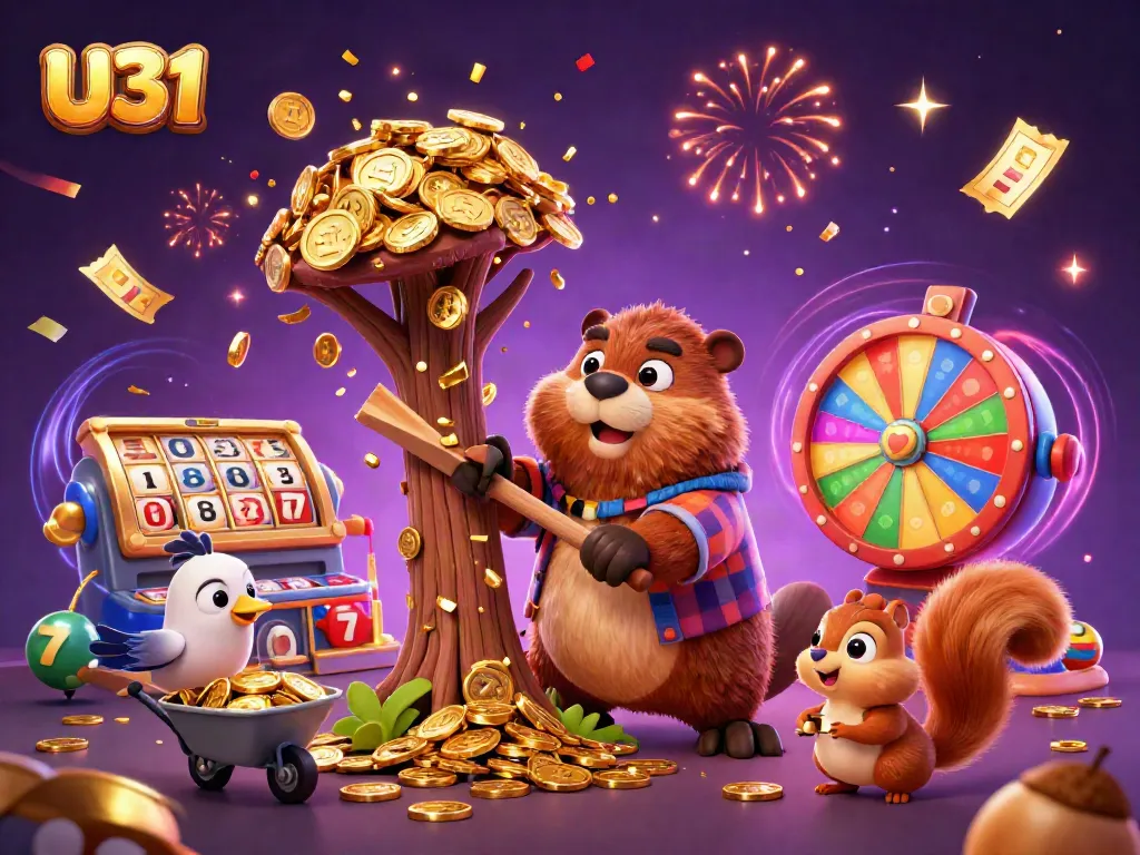 Engage in thrilling gameplay with U31, featuring lively casino elements and dynamic characters.