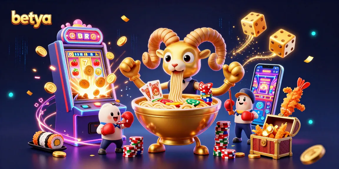 Engage in thrilling bets with Betya's colorful 3D casino scene filled with jackpot excitement.