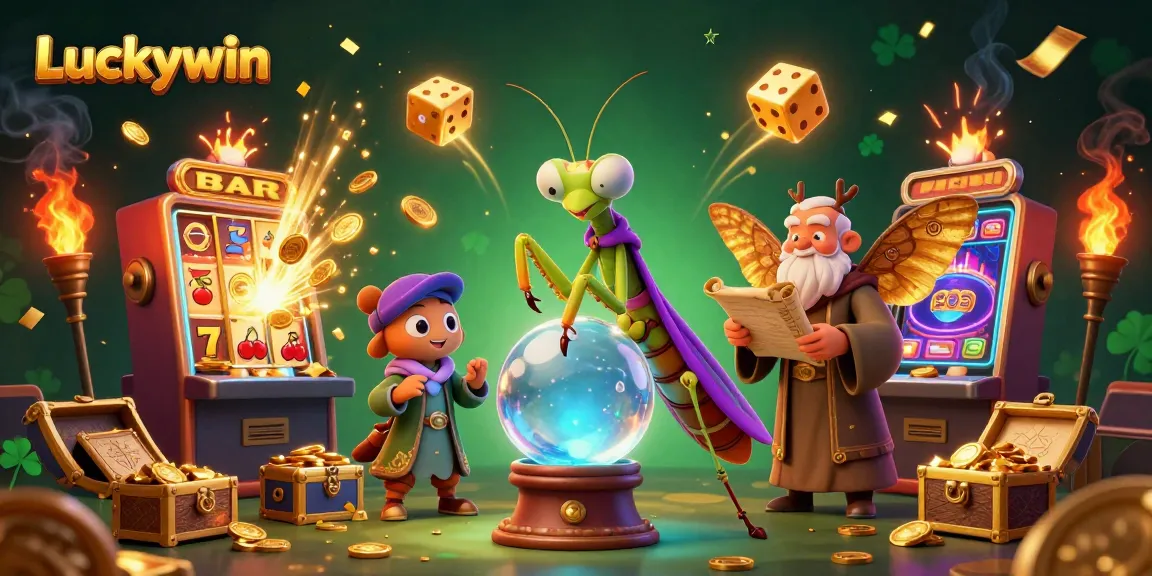 Celebrate wins at Luckywin with vibrant slots and a mystical casino atmosphere.