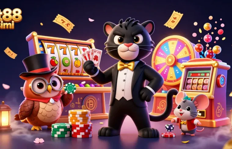 Mengalami keseruan bermain dengan slot88 resmi, panther elegan dan teman-temannya di dunia kasino yang semarak.