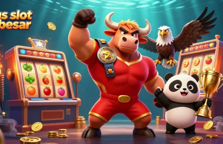 Menggondol situs slot terbesar dengan simbol keberuntungan seperti mesin slot dan berbagai elemen permainan yang menambahkan keseruan.
