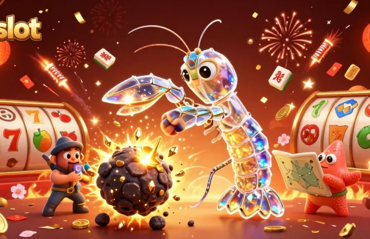 Spin and win with kdslot in a vibrant casino-themed 3D illustration bursting with excitement.
